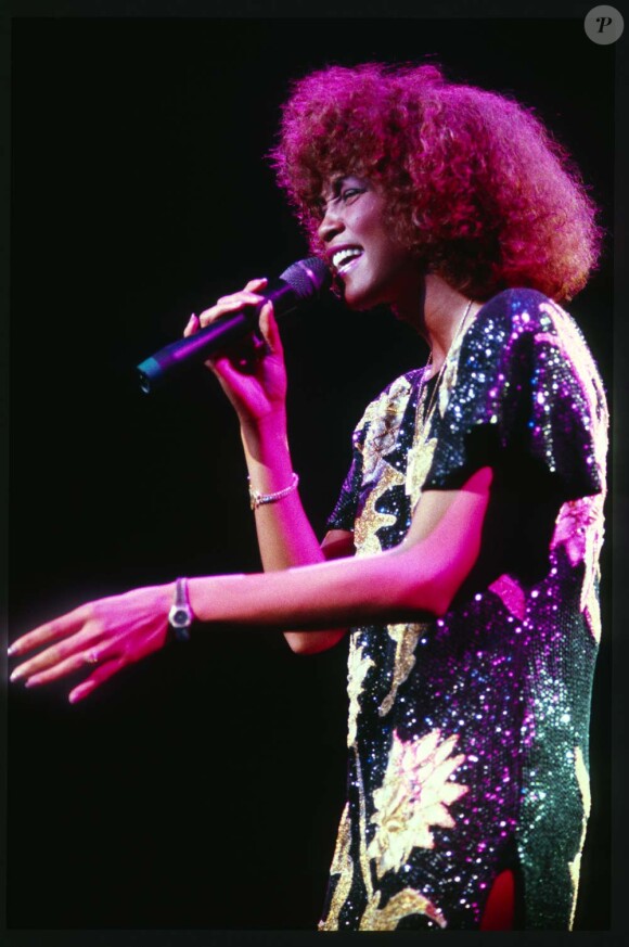 Whitney Houston à Bruxelles, le 21 octobre 1986.