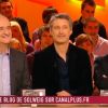 Pierre Lescure, Antoine de Caunes et Philippe Gildas durant la météo de Solweig dans Le Grand Journal sur Canal +