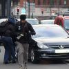Dominique Strauss-Kahn arrive à la gendarmerie de Lille pour y être entendu dans l'affaire du Carlton, le 21 février 2012.