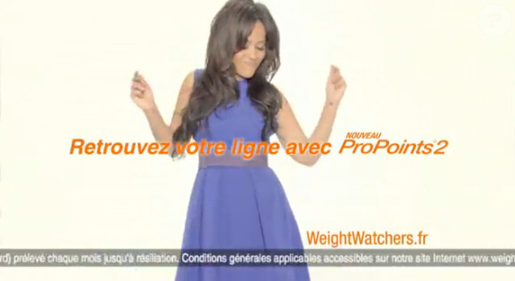 Amel Bent, amincie, dans sa publicité pour Weight Watchers, réapprenez à manger