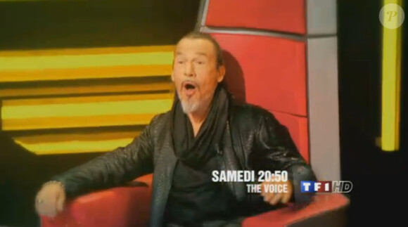 Florent Pagny, émerveillé, dans la bande-annonce de The Voice, le 25 février 2012 sur TF1