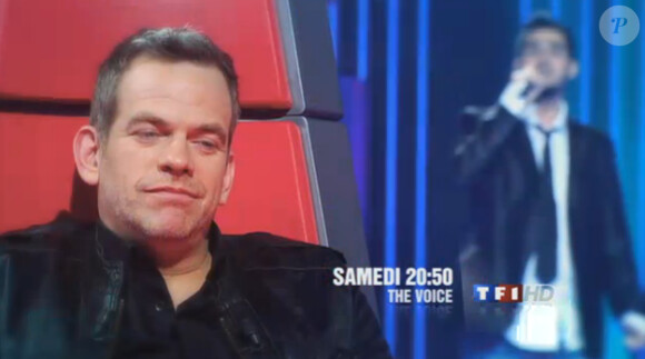 Garou dans la bande-annonce de The Voice, le 25 février 2012 sur TF1