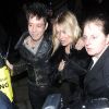 Kate Moss et Jamie Hince à la sortie d'un club de Londres le 22 février 2012
