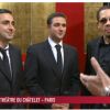 Eric Toledano, Olivier Nakache et JoeyStarr arrivant à la cérémonie des César 2012 le 24 février 2012