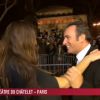 Jean Dujardin et Maïwenn arrivent à la cérémonie des César, le 24 février 2012.