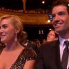 Kate Winslet et son compagnon Ned Rock'n'roll, neveu de Richard Branson, lors des César le 24 février 2012