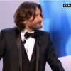 Frédéric Beigbeder sur la scène des César pour remettre le prix de la meilleure adaptation - 24 février 2012