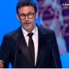 Michel Hazanavicius, lauréat en tant que réalisateur de The Artist, lors des César le 24 février 2012