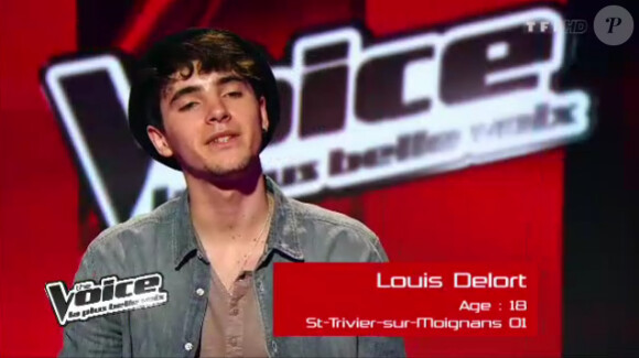 Prestation de Louis dans The Voice, samedi 25 février 2012 sur TF1