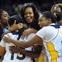 Michelle Obama : Une first lady, reine du basket-ball, qui exulte de bonheur