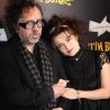 Tim Burton et Helena Bonham Carter au vernissage de l'exposition consacrée au réalisateur à la Cinémathèque française, à Paris le 5 mars 2012.