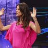 Alessandra Ambrosioa fait le show sur un plateau de télévision espagnol le 5 mars 2012