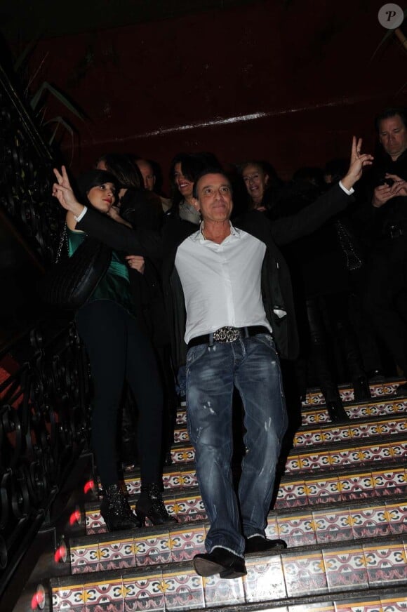 Félix Gray arrive à l'after-show au Buddha Bar à Paris, le 7 mars 2012.
