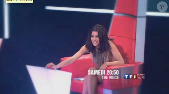 Jenifer buzze dans la bande-annonce de The Voice, diffusée samedi 10 mars 2012 sur TF1