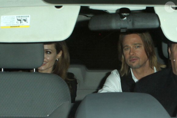 Angelina Jolie et Brad Pitt se rendent à une soirée humanitaire à la Nouvelle-Orléans, le 10 mars.