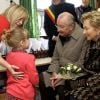 Le roi Albert II et la reine Paola de Belgique étaient en visite à Waremme (province de Liège) le 7 mars 2012.