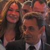 Nicolas Sarkozy et Carla Bruni le 11 mars 2012 à Villepinte