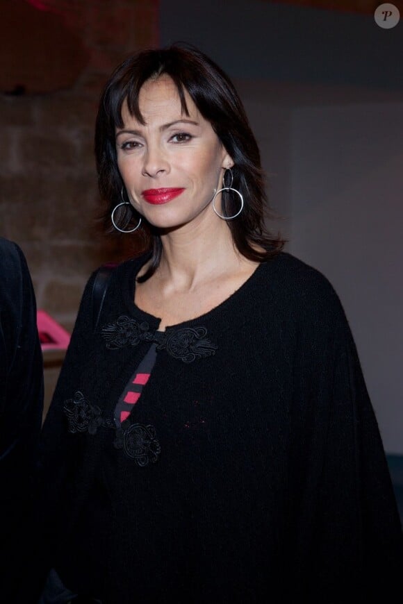 Mathilda May à la soirée de remise du Prix Théâtre de la Fondation Diane & Lucien Barrière, au Théâtre au Rond-Point, à Paris, le mardi 13 mars 2012.