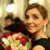 Clotilde Courau lit des lettres d'amour à l'InterContinental Paris Le Grand, le 13 mars 2012.