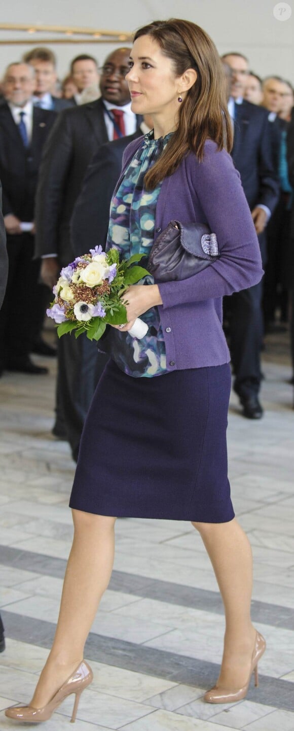 La princesse Mary de Danemark inaugurait le 16 mars 2012 une exposition pour le 50e anniversaire de Danida, l'organisme danois d'assistance au développement.