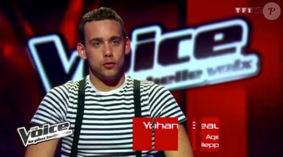 Prestation de Yohann Beaufils dans The Voice sur TF1 le samedi 17 mars 2012