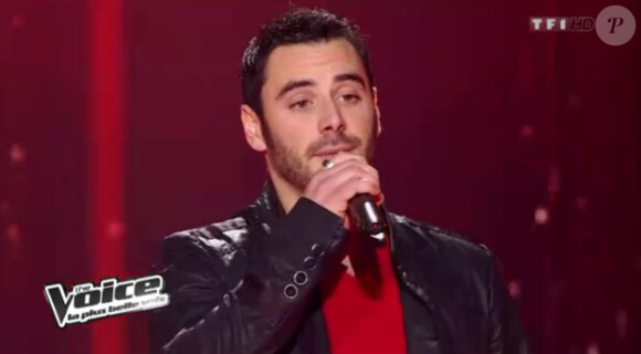 Prestation de Damien Pisano dans The Voice sur TF1 le samedi 17 mars 2012