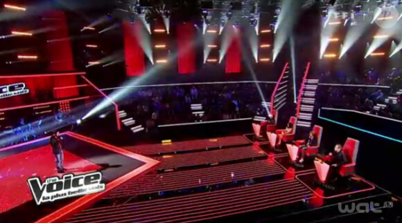 Prestation de Damien Pisano dans The Voice sur TF1 le samedi 17 mars 2012
