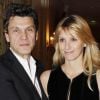 Marc et Sarah Lavoine pour la remise des prix des "Trois Coups de l'Angélus", lors d'un dîner à l'Hôtel Bristol à Paris le 19 mars 2012
 
