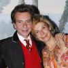 Basile de Koch et Frigide Barjot pour la remise des prix des "Trois Coups de l'Angélus", lors d'un dîner à l'Hôtel Bristol à Paris le 19 mars 2012
 