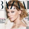 Cate Blanchett en couverture du Harper's Bazaar britannique d'avril 2012.