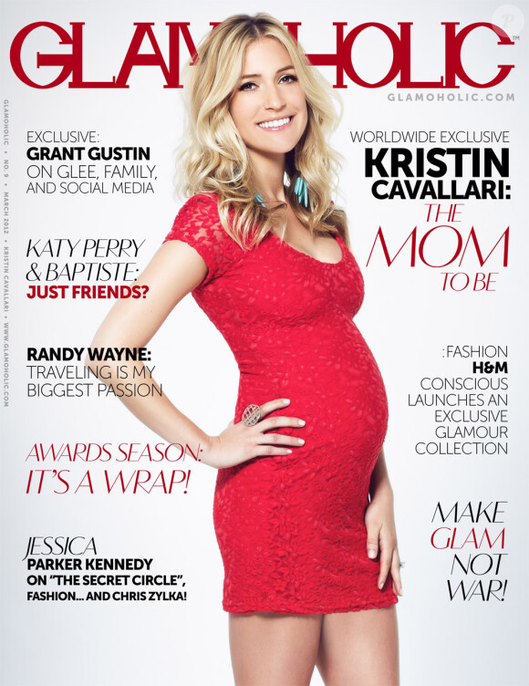 Kristin Cavallari fait la couverture du magazine Glamholic de mars 2012.
