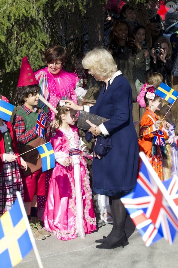 La duchesse Camilla et la reine Silvia de Suède visitaient le 23 mars 2012 l'école primaire internationale britannique de Stockholm.
Le prince Charles et Camilla Parker Bowles effectuaient en mars 2012 une tournée officielle en Scandinavie, en représentation de la reine Elizabeth II, dans le cadre de son jubilé de diamant.