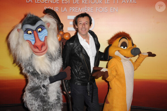 Jean-Luc Reichmann lors de l'avant-première du Roi Lion en 3D au Gaumont Champs-Élysées, le 24 mars 2012