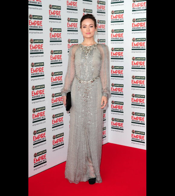 Olivia Wilde lors de la soirée Jameson Empire Awards à Londres le 25 mars 2012