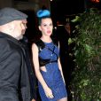 Katy Perry arrive devant le Montana, club de Paris, le 20 mars 2012