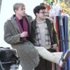 Les comédiens Daniel Radcliffe et Dane DeHaan sur le tournage à New York en mars 2012 du film Kill Your Darlings