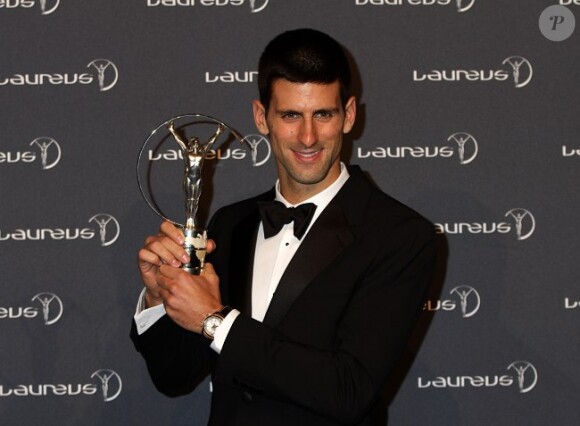 Novak Djokovic le 6 février 2012 à Londres