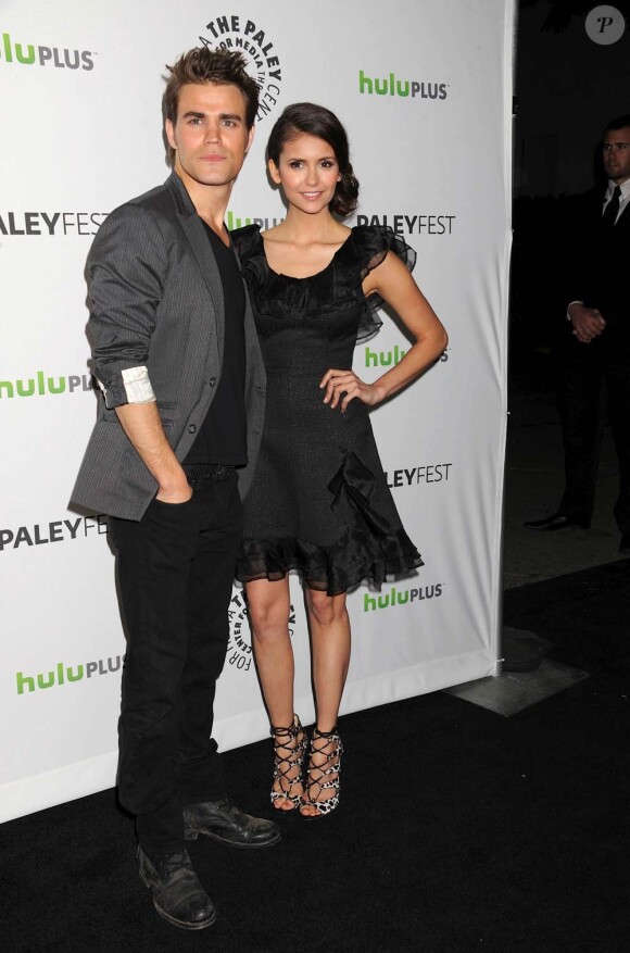Les stars de Vampire Diaries - Nina Dobrev et Paul Wesley - à Los Angeles, le 10 mars 2012.