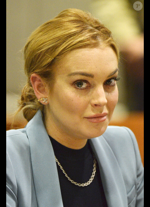 Lindsay Lohan devant la Cour supérieure de Los Angeles, le 29 mars 2012.