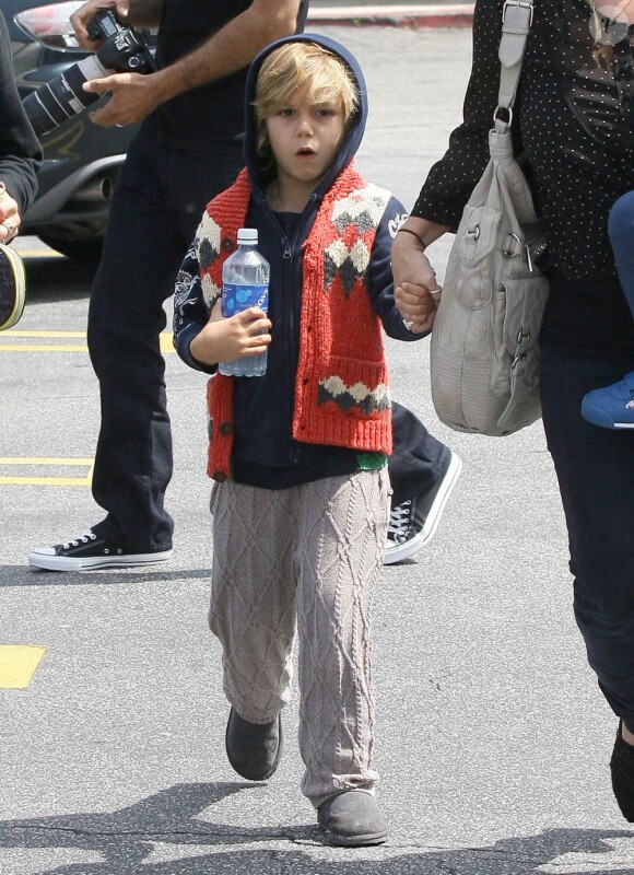 Kingston, le fils de Gwen Stefani semble avoir hérité du style éclectique de sa mère. A Los Angeles, le 30 mars 2012.