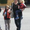 Les enfants de Gwen Stefani et Gavin Rossdale, Kingston et Zuma, à Los Angeles, le 30 mars 2012.