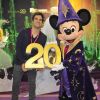 Alex Goude à Disneyland Paris pour les 20 ans du parc à thème, le samedi 31 mars 2012.