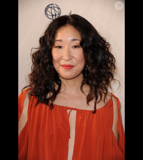 Sandra Oh lors d'une soirée en l'honneur de Shonda Rhimes à Hollywood à Los Angeles le 2 avril 2012