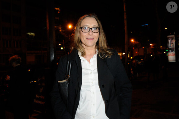 Virginie Despentes le 3 avril 2012 à la Closerie des Lilas à Paris lors de la soirée en l'honneur du prix littéraire du même nom