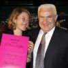 Nathalie Kuperman et Miroslav Siljegovic lors de la soirée de la Closerie des Lilas à l'occasion de la remise du prix littéraire du même nom le 3 avril 2012 à Paris