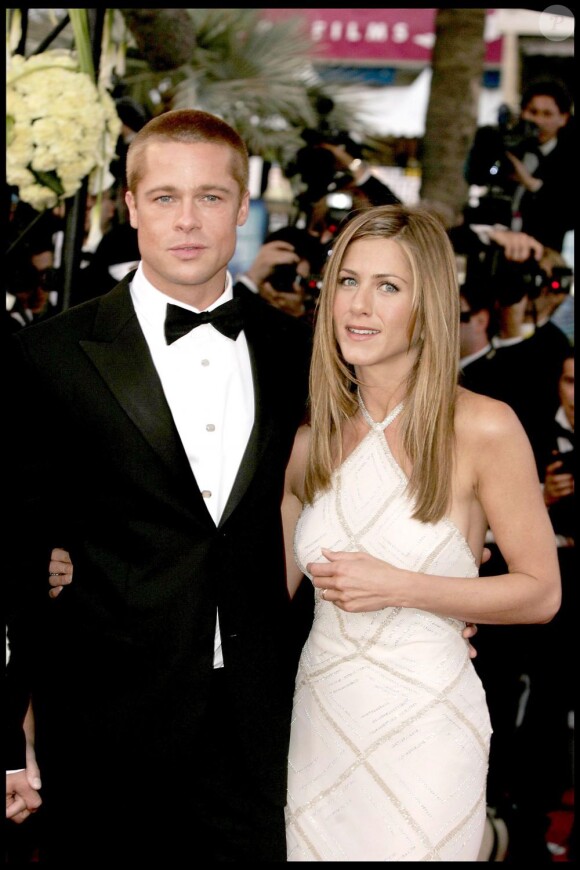 Brad Pitt et Jennifer Aniston à Cannes en 2004