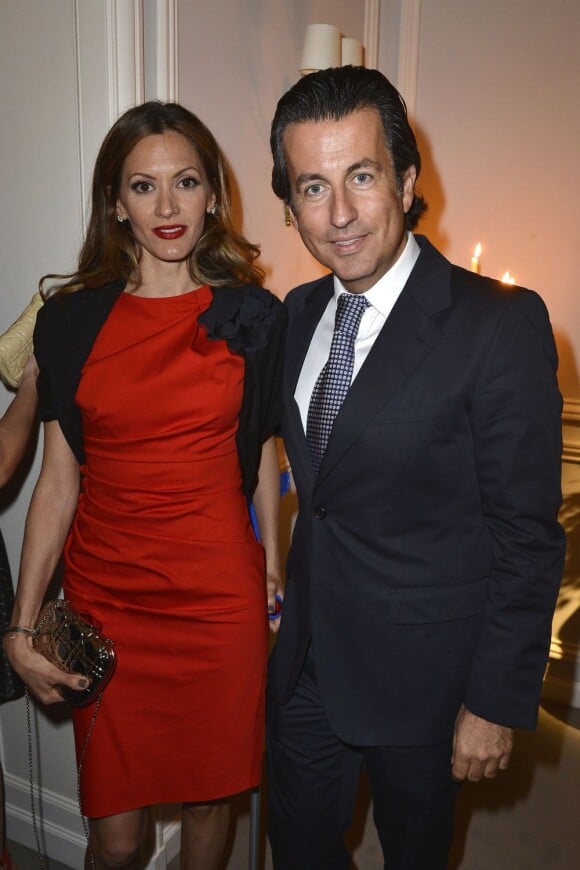 Ulla Parker et Cyril Karaoglan lors de la soirée Dior en l'honneur de Natalie Portman. Paris, le 3 avril 2012.