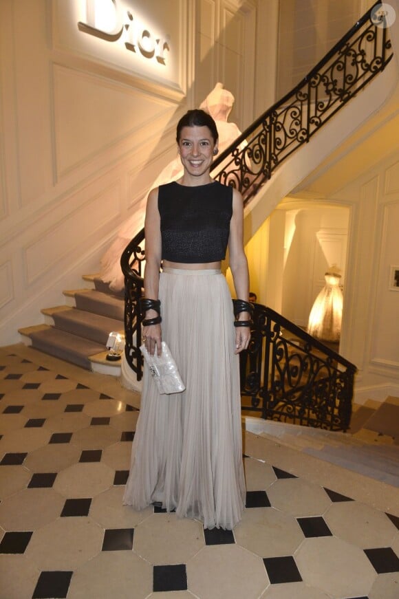 Camille Miceli lors de la soirée Dior en l'honneur de son égérie Natalie Portman. Paris, le 3 avril 2012.