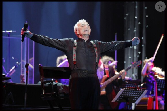 Exclusif : Charles Aznavour à l'Olympia le 28 septembre 2011 pour le grand concert pour l'Arménie