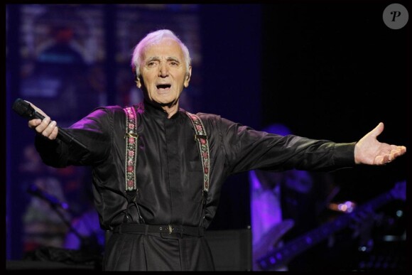 Exclusif : Charles Aznavour le 28 septembre 2011 à Paris, à l'Olympia, pour son grand concert pour l'Arménie.